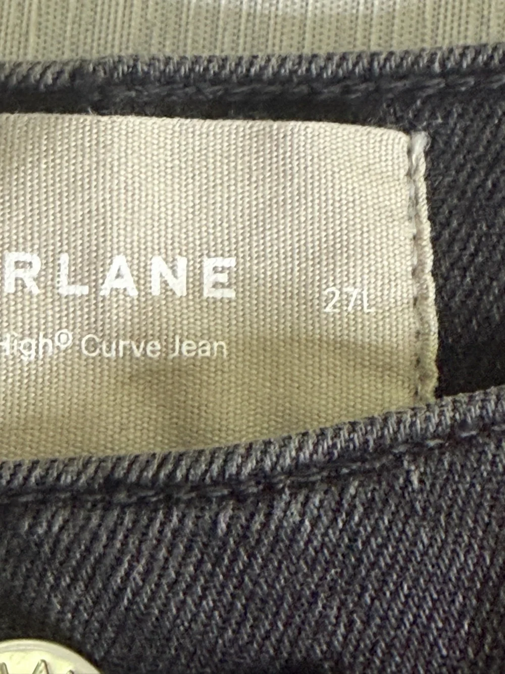 Everlane The Way-High Twist Curve Jean Washed Black Size 27NWOT